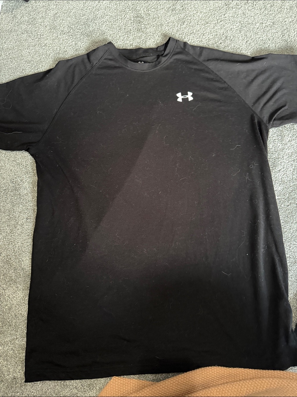 Under Armour Black Short Sleeve Performance Tee with Logo